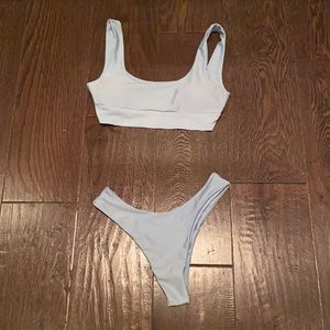 Super cute and comfortable blue bikini from zaful